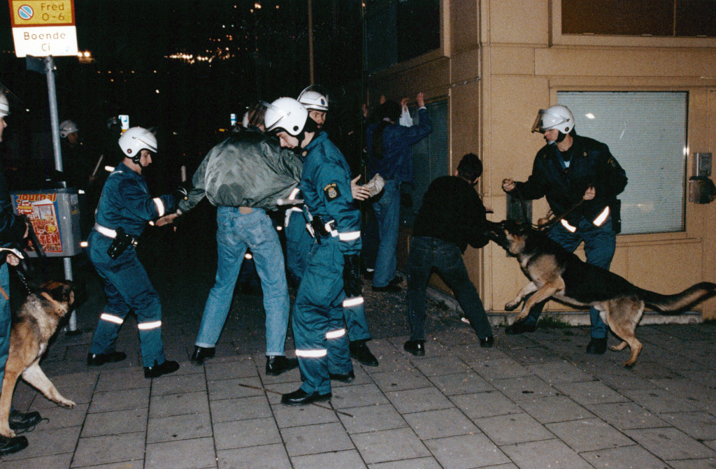 foto : mats strand : demonstration 30:november 1991