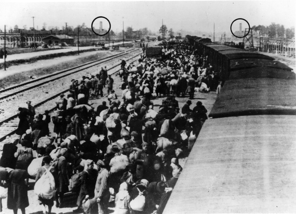 koncentrationslgret auschwitz-birkenau i polen. fngar transporterade till koncentrationslgret