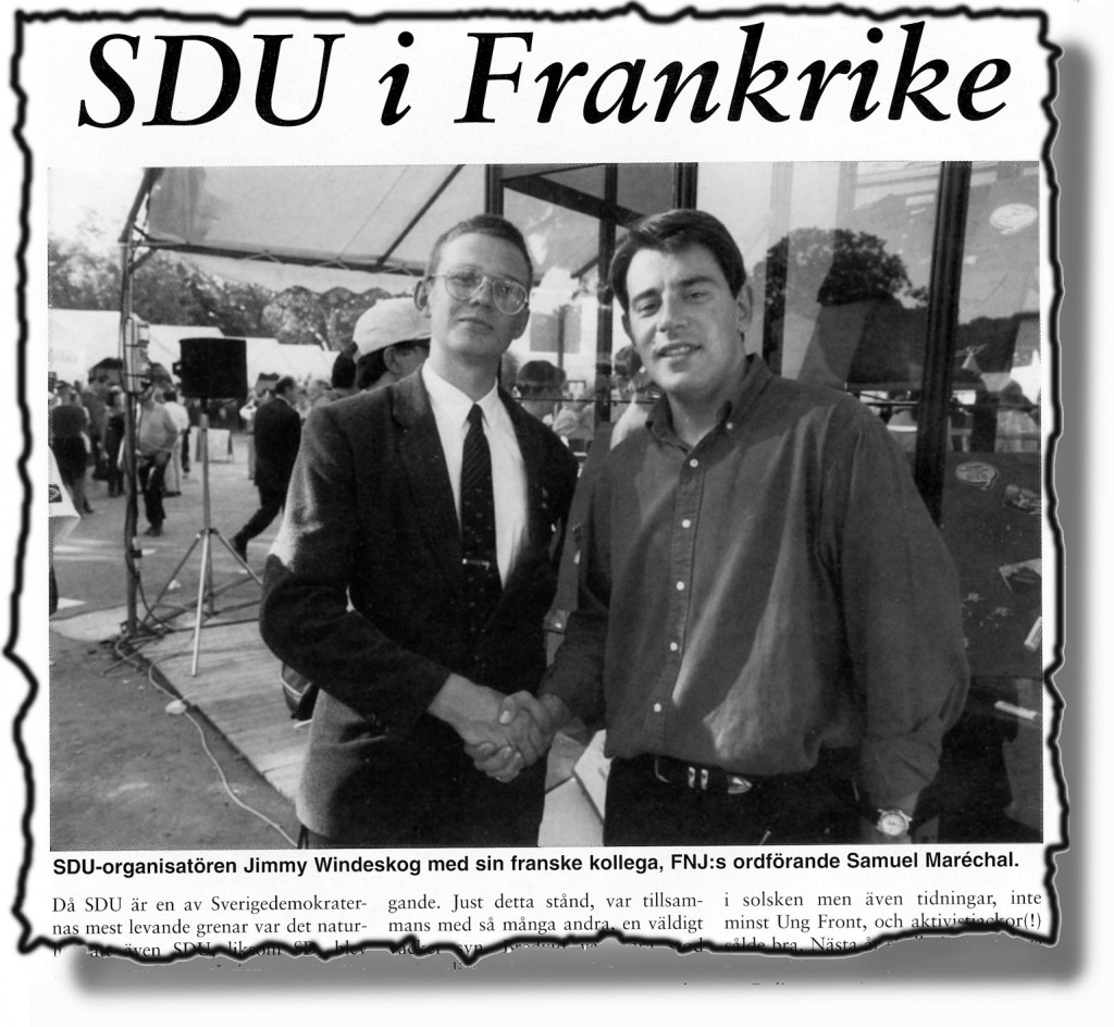 Jimmy Windeskog, facksimil ur SD-Kuriren nr 33 1998.